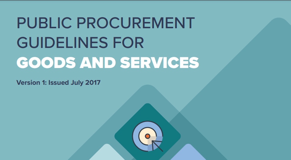 Public Procurement Guidelines – Goods and Services July 2017