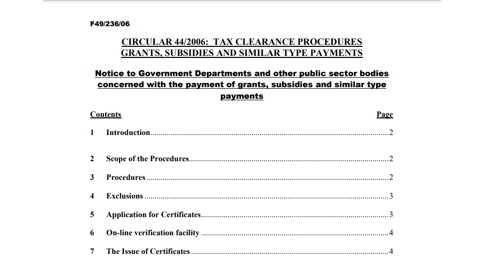 Circular-44-2006-Tax-Clearance-Procedures-Grants-Subsidies-and-Similar-Type-Payments