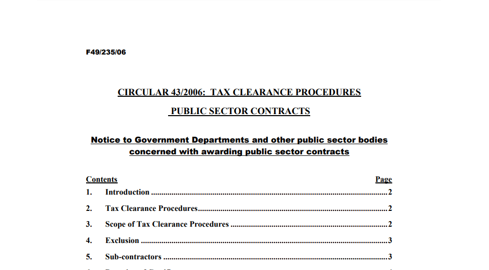 Circular-43-2006-Tax-Clearance-for-Contracts