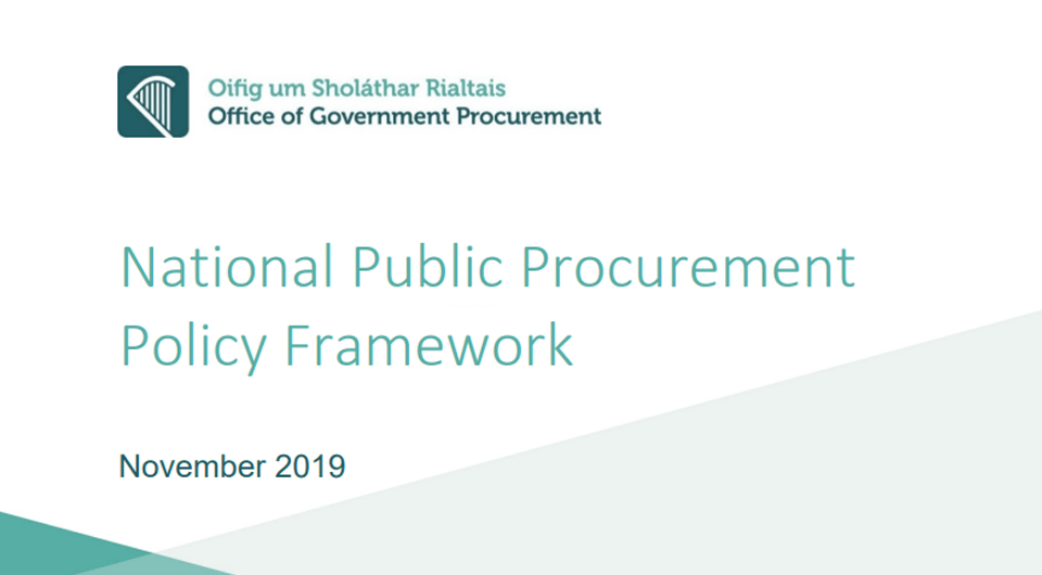 National Public Procurement Policy Framework – November 2019